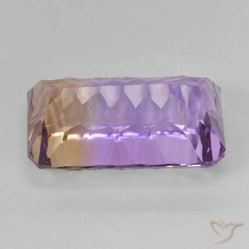 Ametrina bicolor Natural 9.72ct, Corte Octógono / Esmeralda, VVS-VS