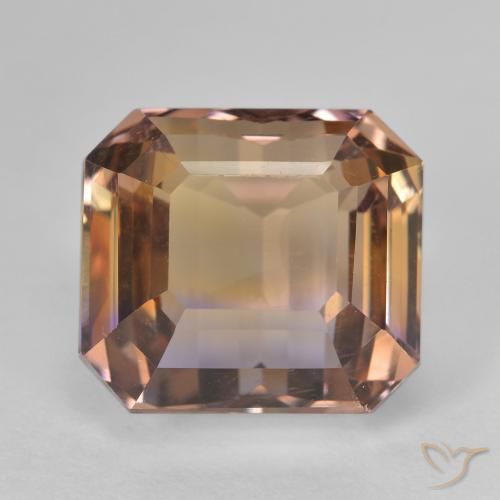 10.38ct Natural bicolor Ametrina, Corte Esmeralda, VVS-VS