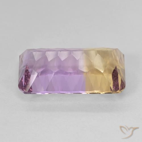 Ametrina bicolor Natural 6.56ct, Corte Esmeralda, VVS-VS