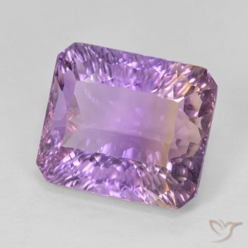 Ametrina bicolor Natural 9.15ct, Corte Octógono / Esmeralda, VVS-VS