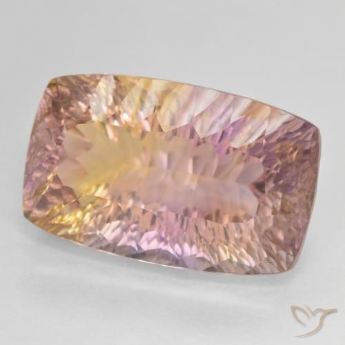 Ametrina bicolor Natural 19.18ct, Almofada, VVS