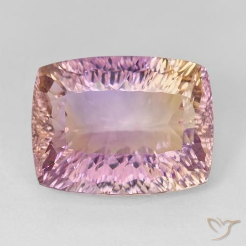 12.54ct Natural bicolor Ametrina, Almofada, VVS
