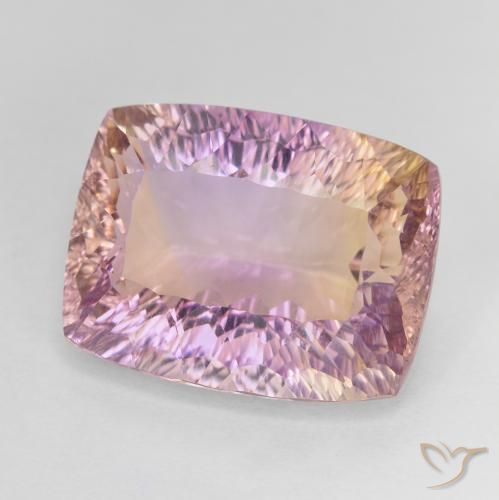 Ametrina bicolor Natural 12.54ct, Almofada, VVS
