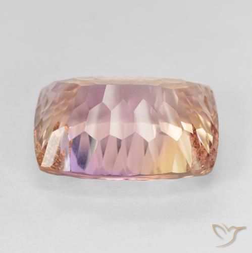 Ametrina bicolor Natural 12.54ct, Almofada, VVS