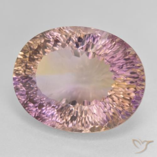 Ametrina bicolor Natural 21.22ct, oval, VVS