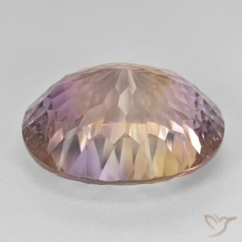 Ametrina bicolor Natural 21.22ct, oval, VVS