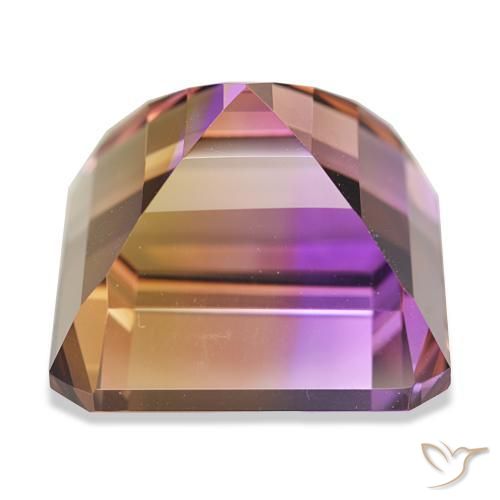 Ametrina bicolor Natural 36.92ct, Corte Octógono / Esmeralda, IF