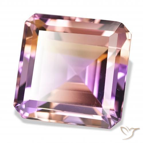 Ametrina bicolor Natural 33.16ct, Corte Octógono / Esmeralda, IF