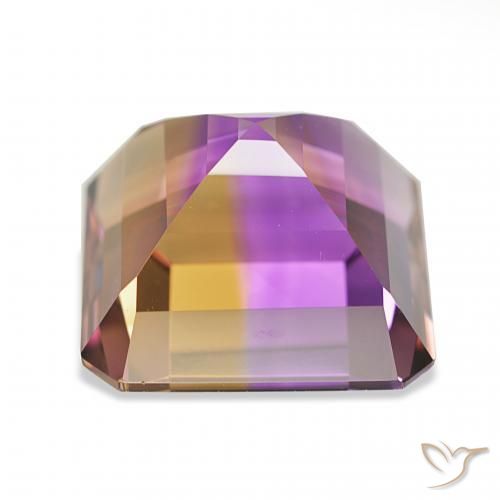Ametrina bicolor Natural 23.16ct, Corte Octógono / Esmeralda, IF