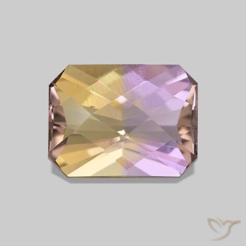 1.64ct bicolor Ametrina, Corte Esmeralda, VS