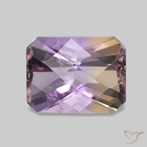 2.38ct bicolor Ametrina, Corte Esmeralda, VS