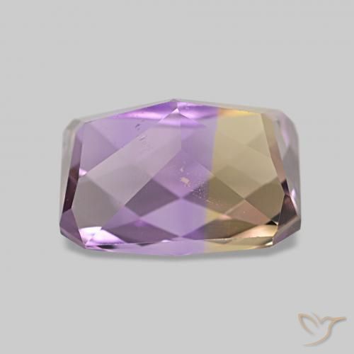 Ametrina bicolor Natural 2.38ct, Corte Octógono / Esmeralda, VS