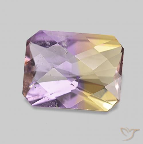 Ametrina bicolor Natural 1.94ct, Corte Octógono / Esmeralda, VS