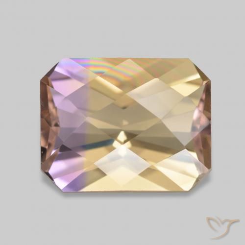 2.29ct bicolor Ametrina, Corte Esmeralda, VVS