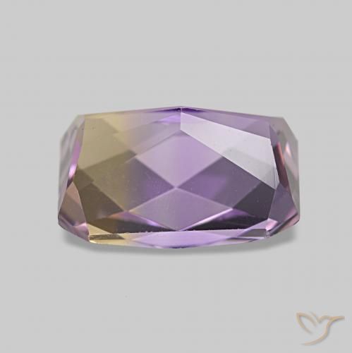 Ametrina bicolor Natural 2.14ct, Corte Octógono / Esmeralda, VVS