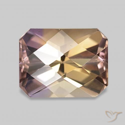 2.47ct bicolor Ametrina, Corte Esmeralda, VVS