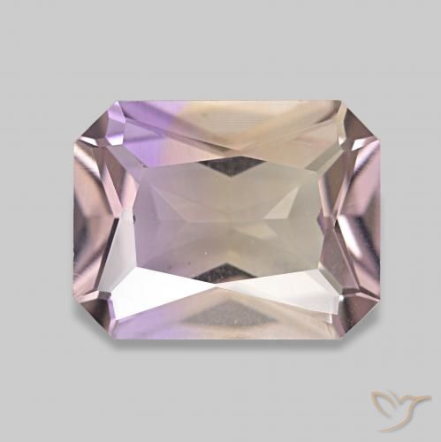 Ametrina bicolor Natural 1.96ct, Corte Octógono / Esmeralda, VVS