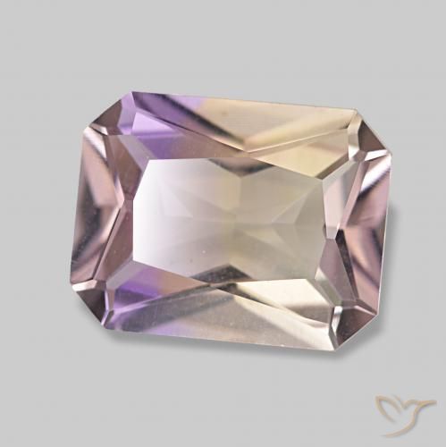 Ametrina bicolor Natural 1.96ct, Corte Octógono / Esmeralda, VVS