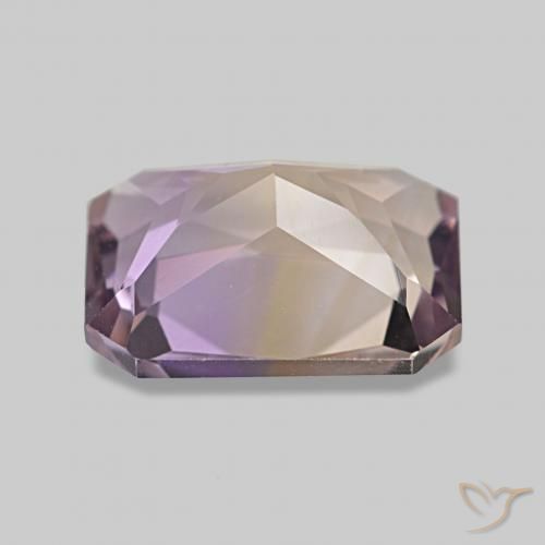 Ametrina bicolor Natural 1.96ct, Corte Octógono / Esmeralda, VVS