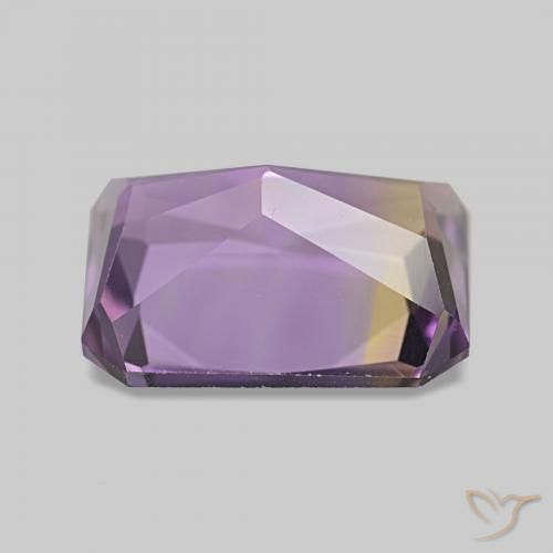 Ametrina bicolor Natural 2.90ct, Corte Octógono / Esmeralda, VVS