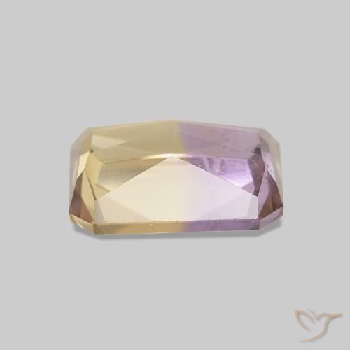 Ametrina bicolor Natural 1.81ct, Corte Octógono / Esmeralda, VS