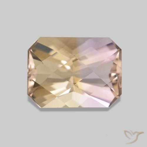 1.64ct bicolor Ametrina, Corte Esmeralda, VS