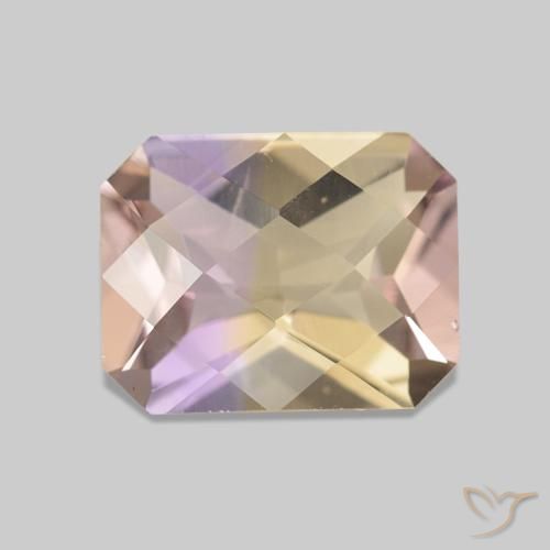 Ametrina bicolor Natural 1.78ct, Corte Octógono / Esmeralda, VS
