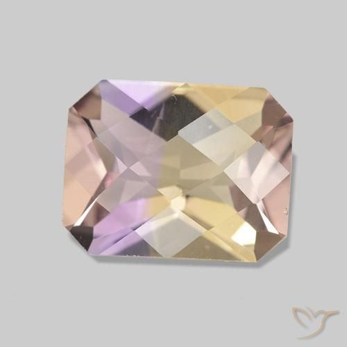 Ametrina bicolor Natural 1.78ct, Corte Octógono / Esmeralda, VS