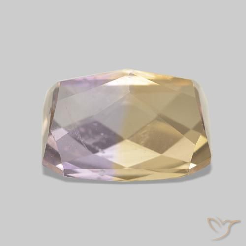 Ametrina bicolor Natural 3.38ct, Corte Octógono / Esmeralda, VS
