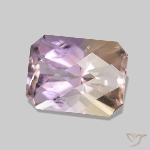 Ametrina bicolor Natural 2.51ct, Corte Octógono / Esmeralda, VS