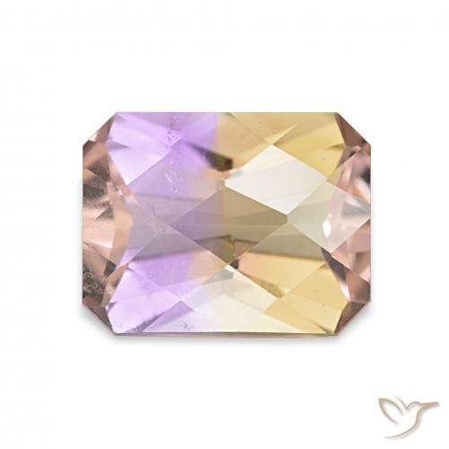 2.06ct bicolor Ametrina, Corte Esmeralda, VS