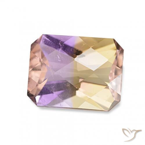 Ametrina bicolor Natural 2.06ct, Corte Octógono / Esmeralda, VS