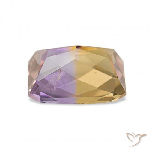 Ametrina bicolor Natural 2.06ct, Corte Octógono / Esmeralda, VS