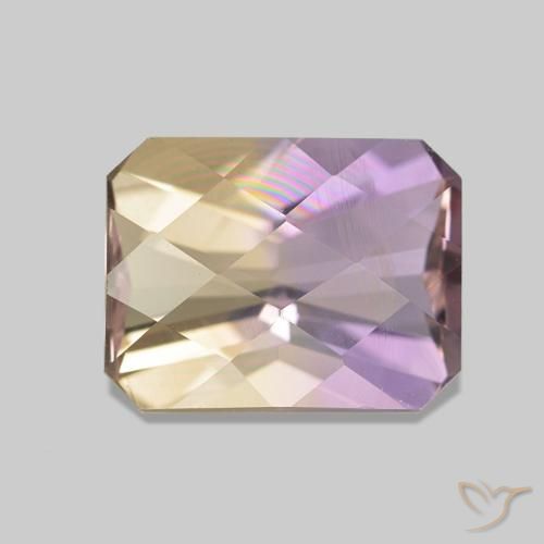 Ametrina bicolor Natural 2.26ct, Corte Octógono / Esmeralda, VS