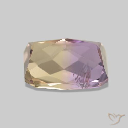Ametrina bicolor Natural 2.26ct, Corte Octógono / Esmeralda, VS