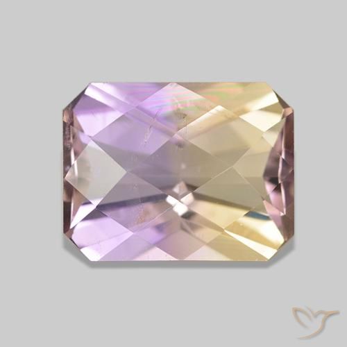 Ametrina bicolor Natural 2.22ct, Corte Octógono / Esmeralda, VS