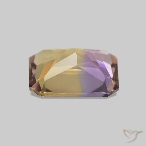 Ametrina bicolor Natural 1.85ct, Corte Octógono / Esmeralda, VVS