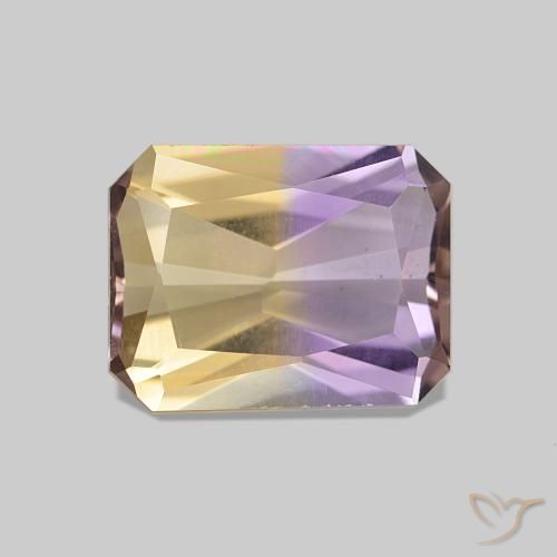 Ametrina bicolor Natural 1.79ct, Corte Octógono / Esmeralda, VVS