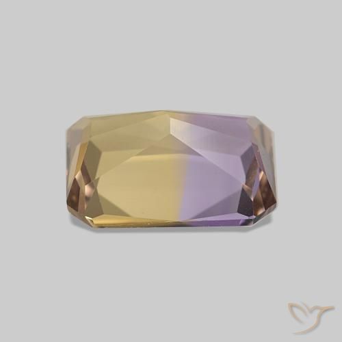 Ametrina bicolor Natural 1.79ct, Corte Octógono / Esmeralda, VVS