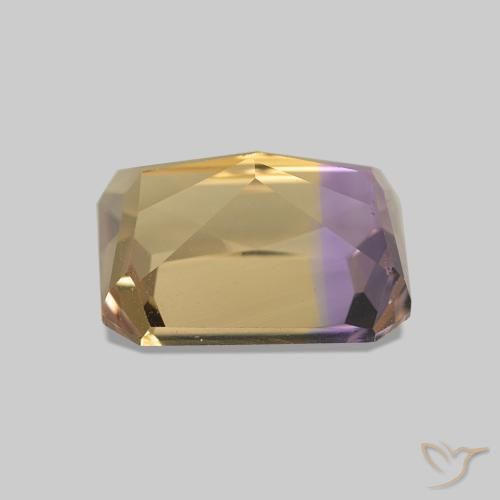 Ametrina bicolor Natural 2.43ct, Corte Octógono / Esmeralda, VVS