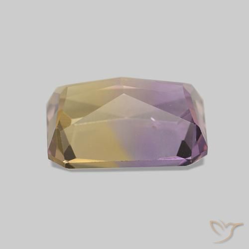 Ametrina bicolor Natural 1.86ct, Corte Octógono / Esmeralda, VVS