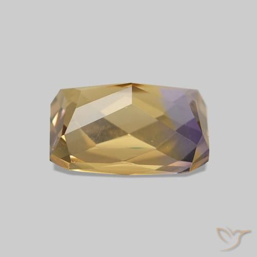 Ametrina bicolor Natural 2.19ct, Corte Octógono / Esmeralda, VVS