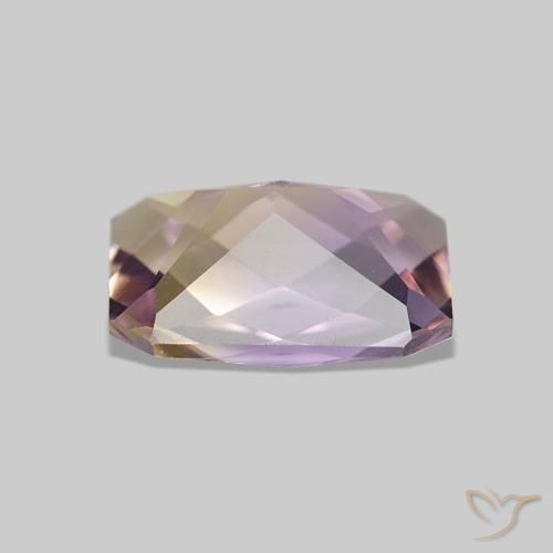 Ametrina bicolor Natural 1.85ct, Corte Esmeralda, VVS