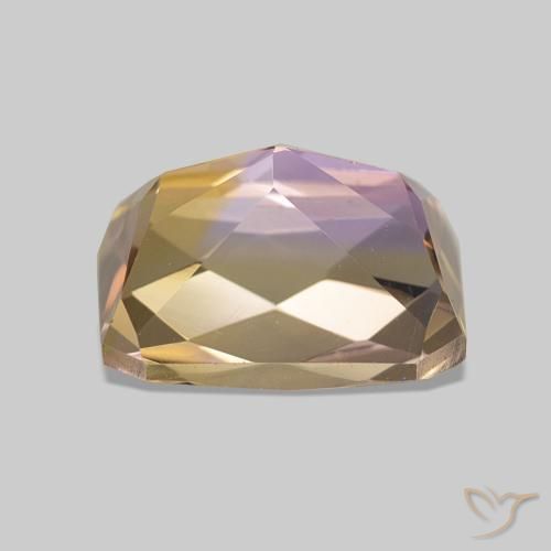 Ametrina bicolor Natural 3.51ct, Corte Octógono / Esmeralda, VVS