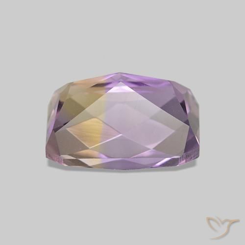 Ametrina bicolor Natural 2.34ct, Corte Esmeralda, VVS