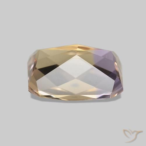Ametrina bicolor Natural 2.08ct, Corte Octógono / Esmeralda, VVS