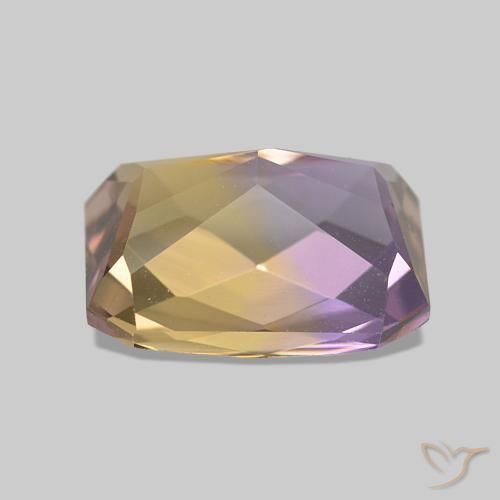 Ametrina bicolor Natural 2.98ct, Corte Octógono / Esmeralda, VVS