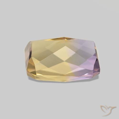 Ametrina bicolor Natural 2.16ct, Corte Octógono / Esmeralda, VVS