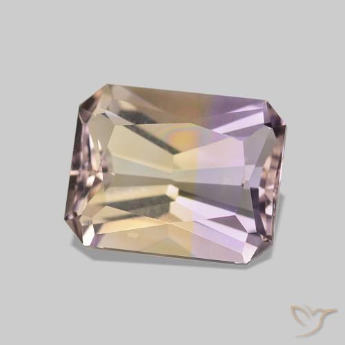 Ametrina bicolor Natural 2.13ct, Corte Octógono / Esmeralda, VVS