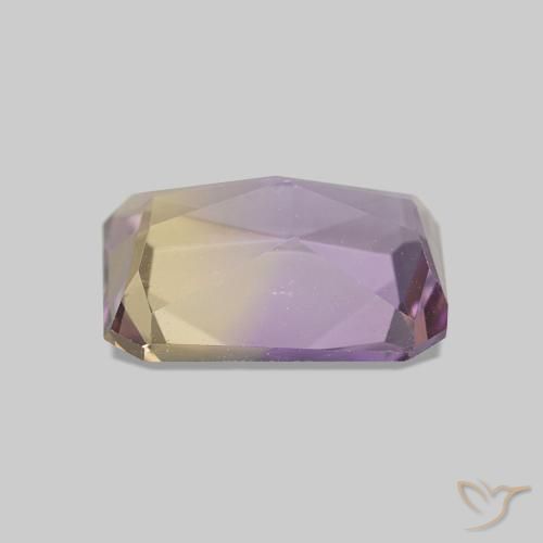 Ametrina bicolor Natural 1.74ct, Corte Octógono / Esmeralda, VVS
